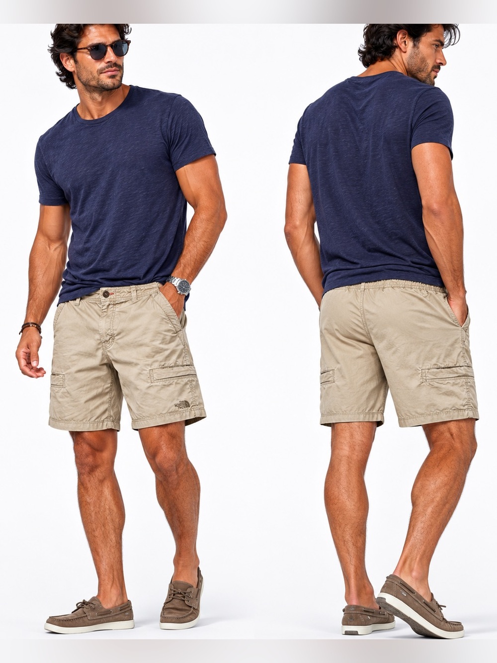 The North Face Khaki Cargo Zip Away “Shorts Only” XL